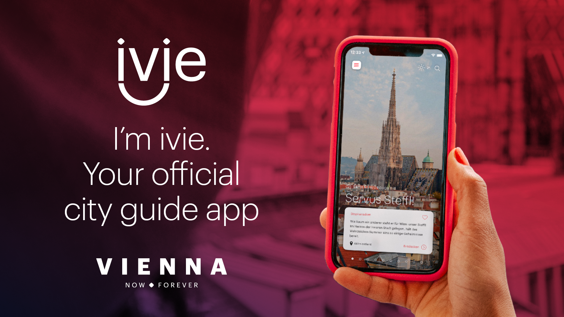Rozsah funkcí aplikace ivie City Guide
