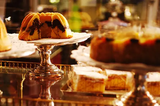 德梅尔咖啡馆（Café Demel）内的各式蛋糕