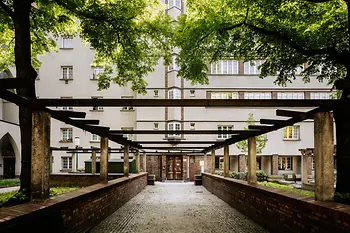 Edificio comunale, Rabenhof, veduta dell’esterno