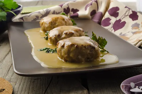 Faschiertes Kalbsbutterschnitzel