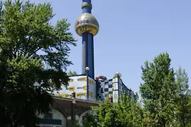 Vista de la central eléctrica de Spittelau 