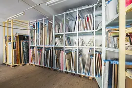 Gallery rooms of Kunst ab Hinterhof (which means art from the backyard)