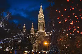 Herzerlbaum vor dem Wiener Rathaus
