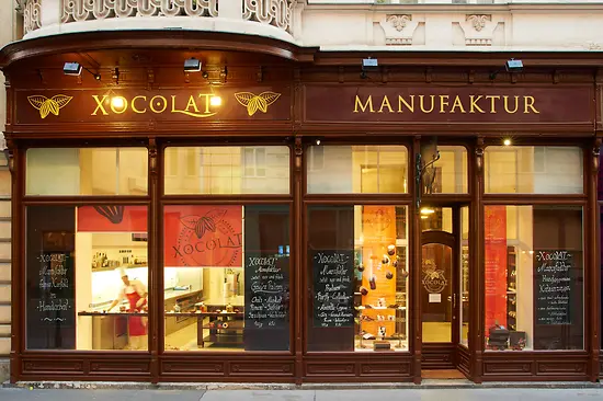 Facciata della cioccolateria Xocolat