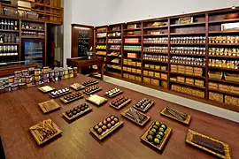 Dulces diversos de la fábrica de chocolate Xocolat