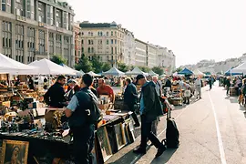 Flea market at the Naschmarkt
