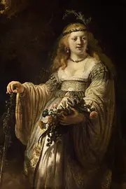 Dipinto di Rembrandt Harmenszoon van Rijn, Flora, 1635