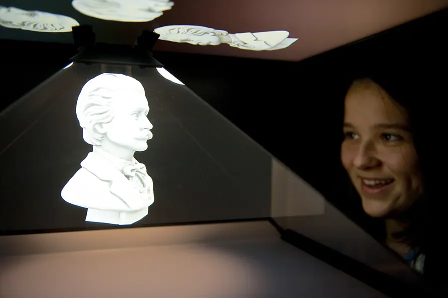 Holograma de Johann Strauss II.